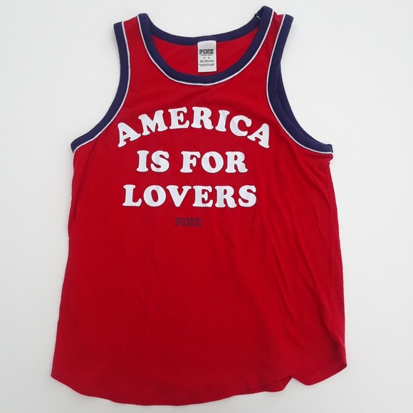PINK America is for Lovers Tank Top - Picture 1 of 3